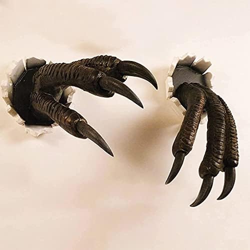 3D Wall-Mounted Velociraptor Sculpture - Realistic Dinosaur Bust Home Decoration Prop