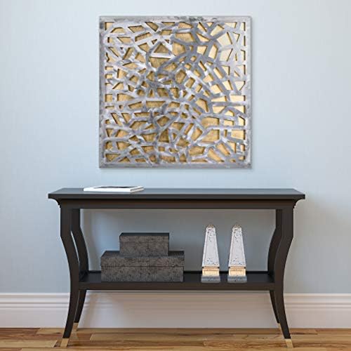 Empire Art Direct Gold Enigma Polished Steel Wall Sculpture