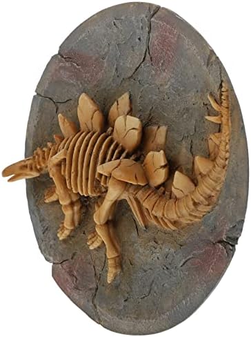 HEALLILY Dinosaur Wall Sculpture Stegosaurus Fossil Wall Mounted Decor