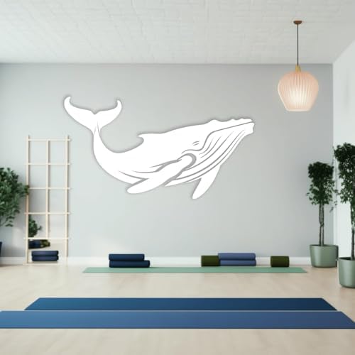 XXQ Humpback Whale Wall Art Modern Ocean-Themed Sculpture