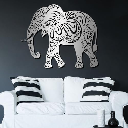 Mandala Elephant Metal Wall Art 19x15