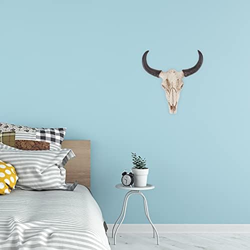 Homoyoyo Long Horn Cow Skull Resin Wall Hanging
