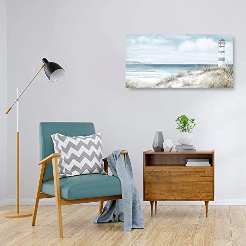 Kunstorner Lighthouse Canvas Wall Art 40x20 Large Framed Decor