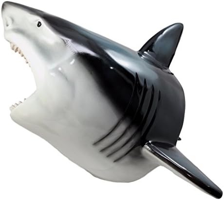 Ebros Great White Shark Wall Decor Sculpture 12 Inch