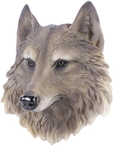 VOSAREA Resin Wolf Head Wall Decor