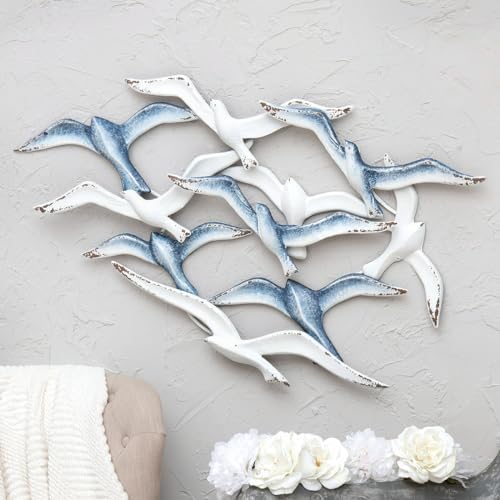 Black Forest Decor Flock of Seagulls Wall Sculpture