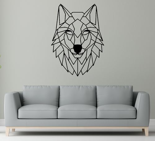 MAX WOODY Black Wolf Wall Art Sculpture 1723 W x 2283 H