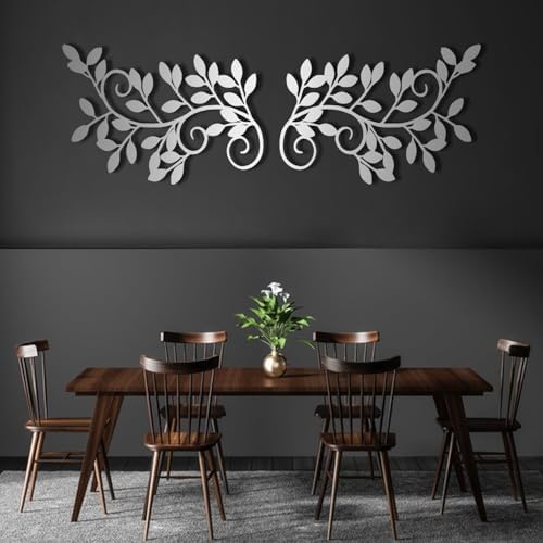 Flyoak Gold Metal Olive Branch Wall Decor - 24x17 Inches