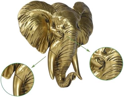 LUOWENXIANG Golden Elephant Wall Decor