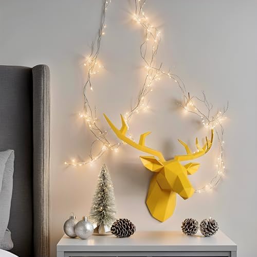 XYQXYQ Geometric Deer Head Wall Sculpture