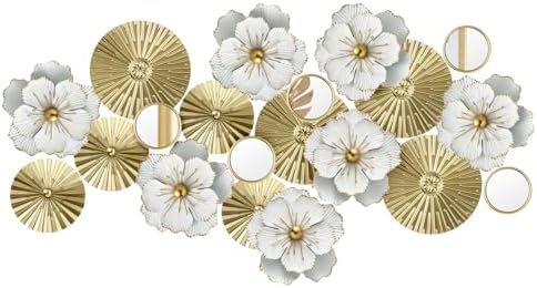 Briwooody 20 Pcs Metal Flower Wall Decor