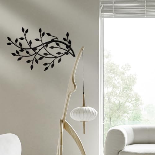 Meltset Metal Leaf Wall Decor Wrought Iron Scroll Art