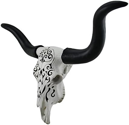 Zeckos Longhorn and Lace Wall Sculpture - 2725 Inches Long