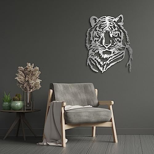 Fayholy Metal Tiger Wall Decor - Hanging Tiger Head Art