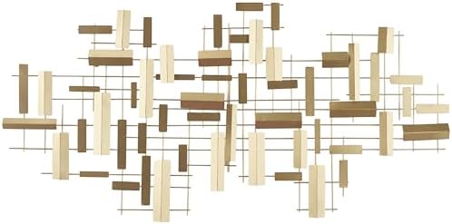 CosmoLiving by Cosmopolitan 3D Gold Wall Sculpture