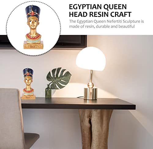 BESPORTBLE Nefertiti Statue Resin Sculpture Home Decor