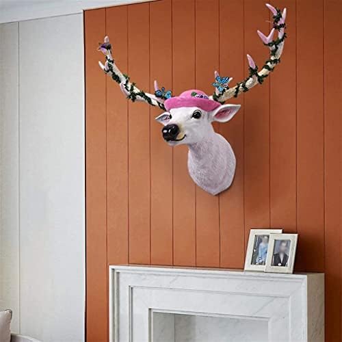Lucky Deer Head Wall Sculpture Nordic Style Home Decor
