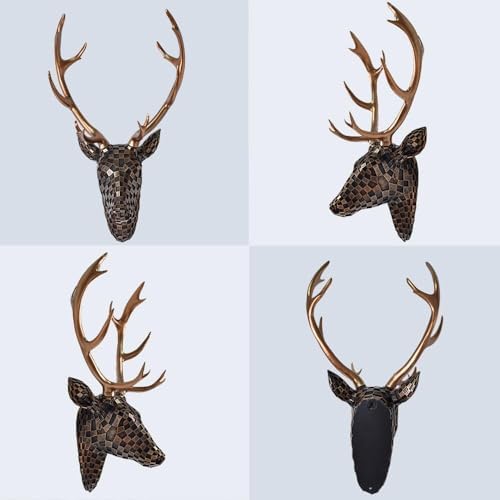 GIGICICI 157x87 Inch Mosaic Deer Head Wall Decor