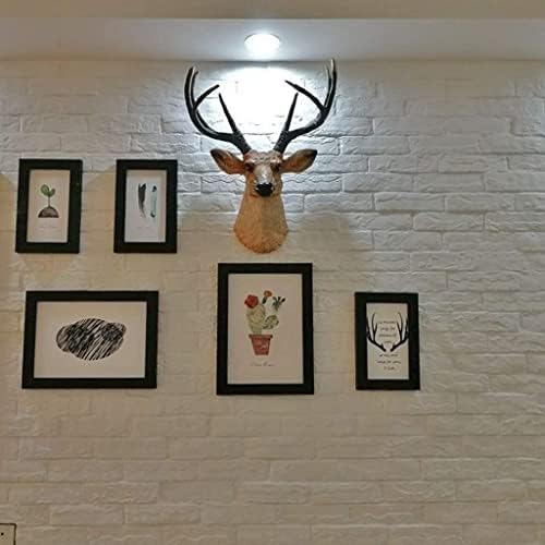 Retro Resin Deer Head Wall Sculpture Decor