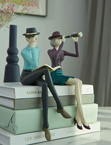 HAUCOZE Man Figurine Statue Home Decor Modern Art Polyresin 94 Inch