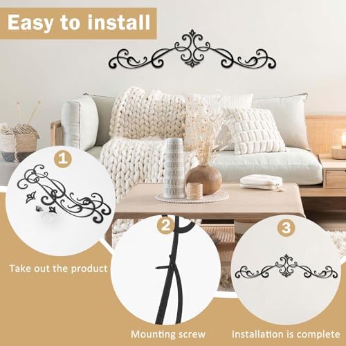 ShxTrade Metal Wall Art Decor 4-Piece Set