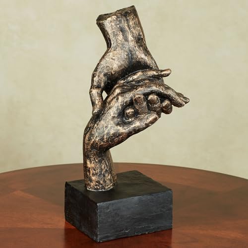 Touch of Class Embracing Hold Bronze Hand Sculpture