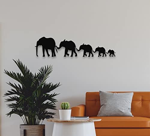 DEKADRON Big Elephant Family Wall Sculpture 30 x 8