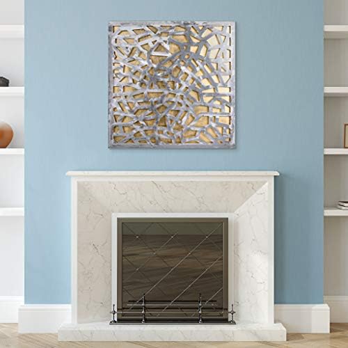 Empire Art Direct Gold Enigma Polished Steel Wall Sculpture