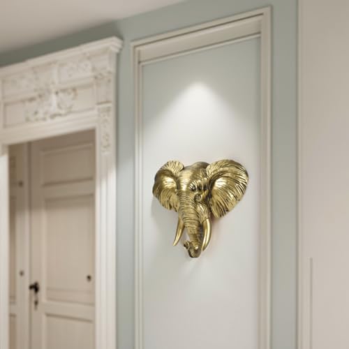 LUOWENXIANG Golden Elephant Wall Decor