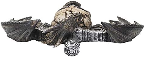 SUMMIT COLLECTION Spiral Dragon Skull Dagger Wall Sculpture