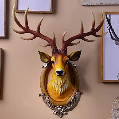 Retro Nordic Deer Head Wall Sculpture Decor
