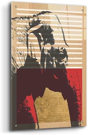 Gold Geometric Elephant Wall Art by Alonzo Saunders