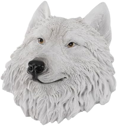 Flexman White Wolf Wall Decor Sculpture