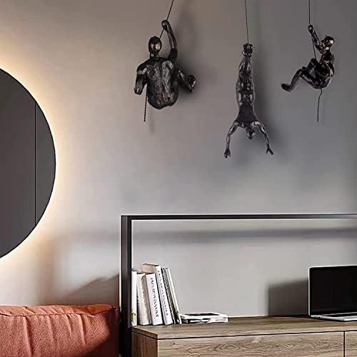 Climbing Man Wall Sculpture Modern Decor