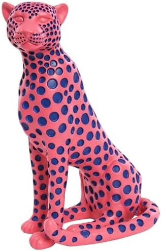 Quoowiit Leopard Sculpture Home Decor Statue