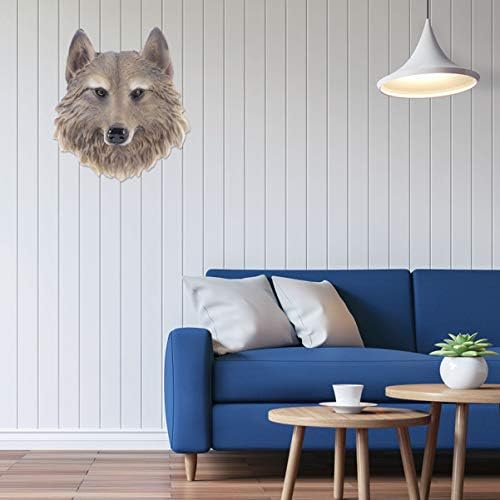 VOSAREA Resin Wolf Head Wall Decor