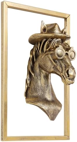 Animal Heads Wall Decor with Metal Frame
