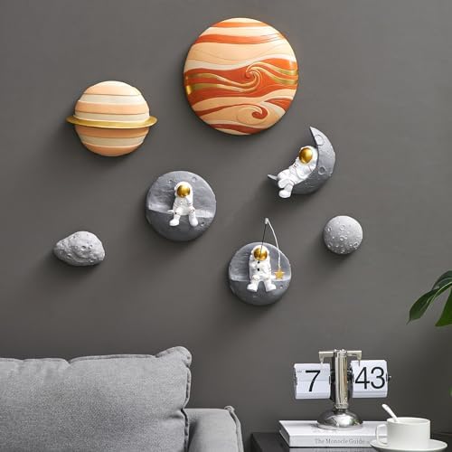4Pcs Outer Space Planet Wall Decor for Kids Room