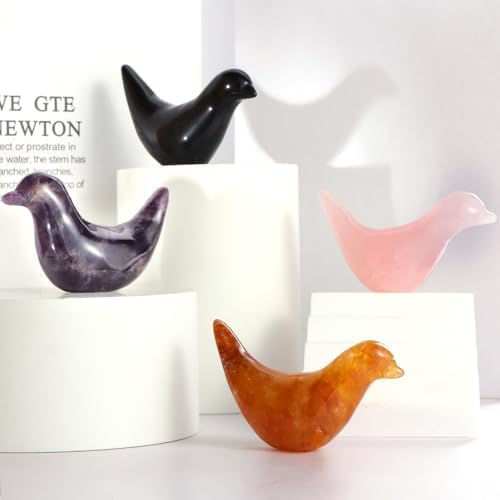 Artistone 28 Inch Black Obsidian Birds Statue