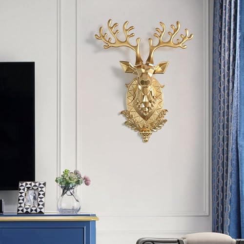 KunMai Gold Deer Wall Sculpture 187