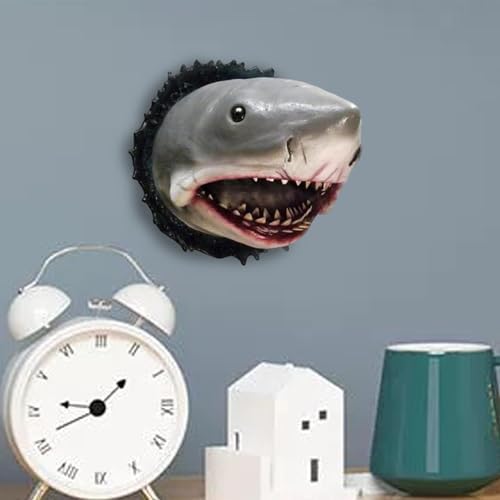 Shark Head Wall Trophy Sculpture - Bold Home Decor