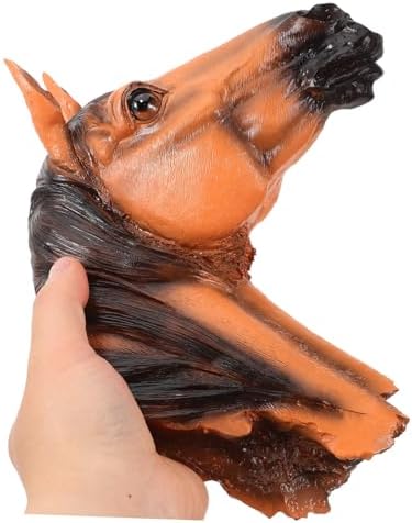MUCKLILY Faux Animal Head Wall Sculpture Decor