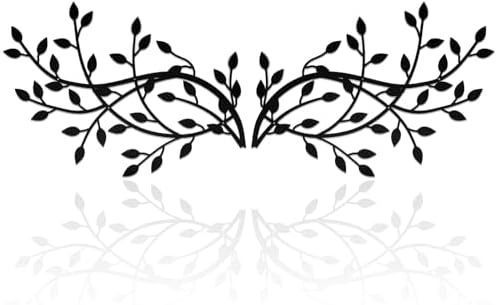Meltset Metal Leaf Wall Decor Wrought Iron Scroll Art
