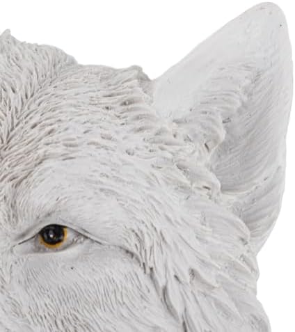 Flexman White Wolf Wall Decor Sculpture