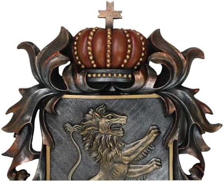 Ebros Large 175 Inch Medieval Lion Shield Wall Sculpture