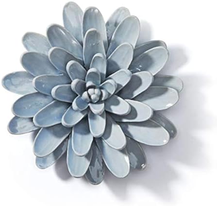 SEINHIJO Ceramic Wall Flower 3D Sculpture Blue 67 Inch
