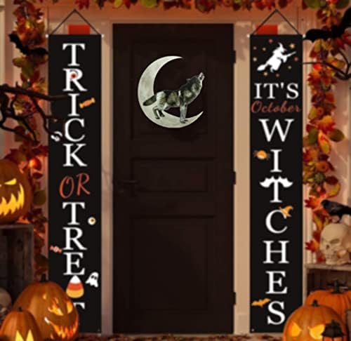 Metal Moon Wolf Wall Decor Durable Iron Art Sculpture for Indoor and Outdoor