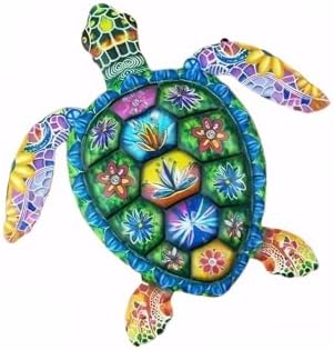 GENHAOTHREE Metal Sea Turtle Wall Art - Coastal Nautical Decor