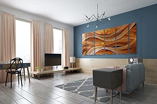 Yihui Arts Abstract Metal Wall Art Set - 6 Piece