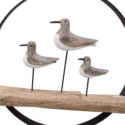 Linfevisi Wooden Seagull Wall Art Nautical Decor